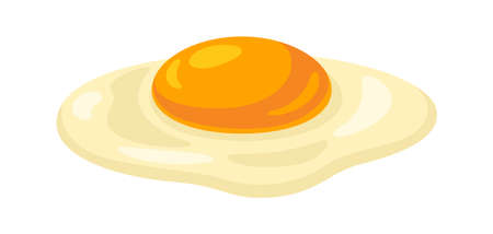 Illustration of liquid chicken egg. Image for gastronomy, food and agricultural industries.のイラスト素材