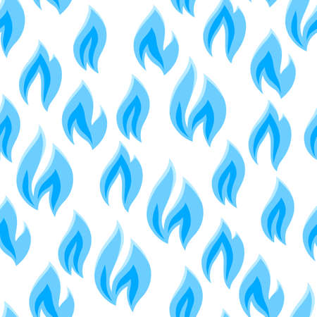 Seamless pattern of natural gas flames. Industrial and business stylized image.のイラスト素材