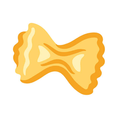 Illustration of Italian pasta farfalle. Culinary image for menu of cafes and restaurants.のイラスト素材