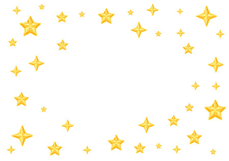 background with stars. Cartoon cute image of night.のイラスト素材
