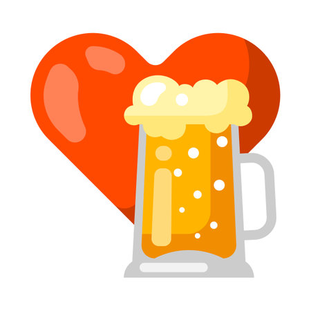 Emblem with beer objects. Beer festival or . Illustration for pub or bar menu.のイラスト素材