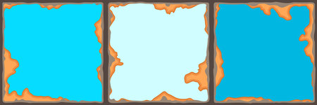 Ancient ceramic tile. Wall or floor texture. Decorative antique stone ornament. Abstract antique texture.のイラスト素材