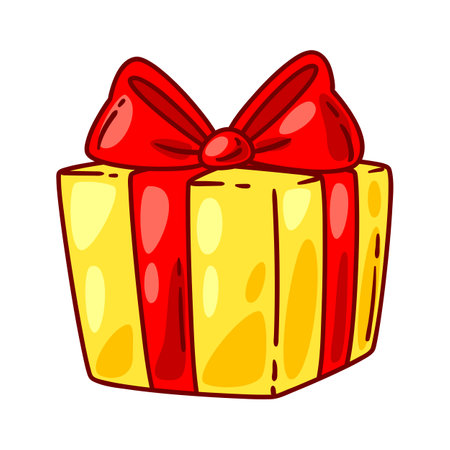 Merry Christmas object. Holiday item in cartoon style. Happy New Year celebration.のイラスト素材