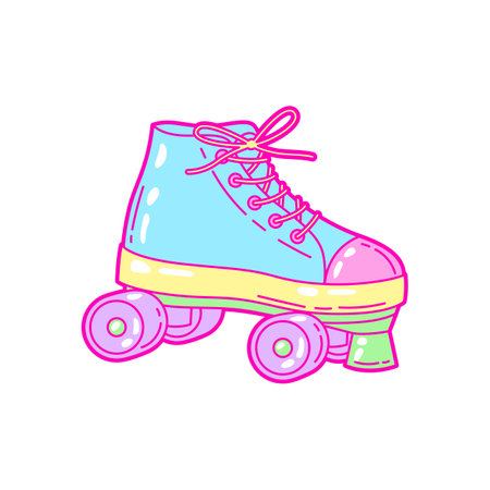 Illustration of roller. Colorful cute icon. Creative fun symbol in cartoon style.のイラスト素材