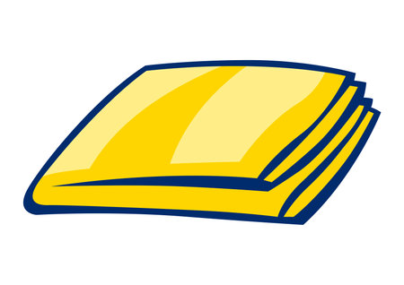 Illustration of rag. Housekeeping cleaning item for service, design and advertising.のイラスト素材