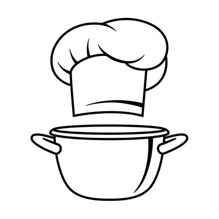 Illustration of kitchen utensils. Cooking tools home and restaurant items.のイラスト素材