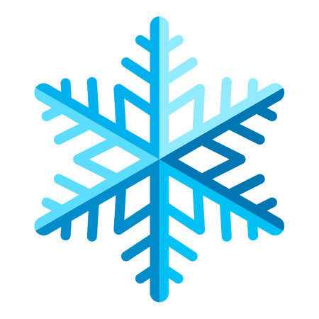 Illustration of abstract snowflake. Merry Christmas and Happy New Year item. Holiday winter seasonal design.のイラスト素材