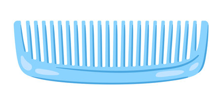 Illustration of comb. Personal hygiene and self care item. Stylized image.のイラスト素材