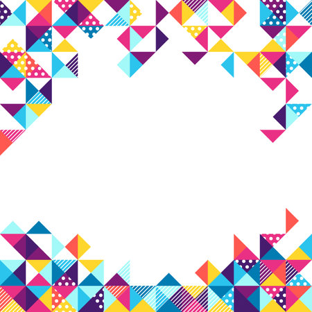 Triangle background. Abstract geometric polygonal image. Modern mosaic texture.のイラスト素材