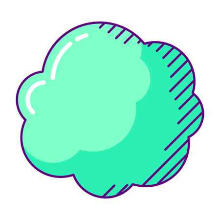 Speech bubble in line art style. Decorative abstract background. Element for design.のイラスト素材