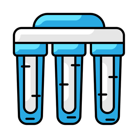Water filter icon. Aqua or liquid thin line illustration. linear image for design.のイラスト素材