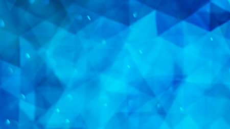 Simple Blue Rotating Triangles and Particles - Abstract Background Texture