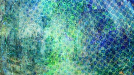 Slimy Green and Purple Ectoplasm Texture with Polka Dots - Abstract Background Textureの写真素材