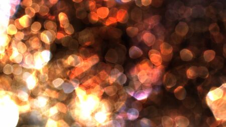 Wavy Moving Bokeh with Brownish Red Colors - Abstract Background Textureの写真素材