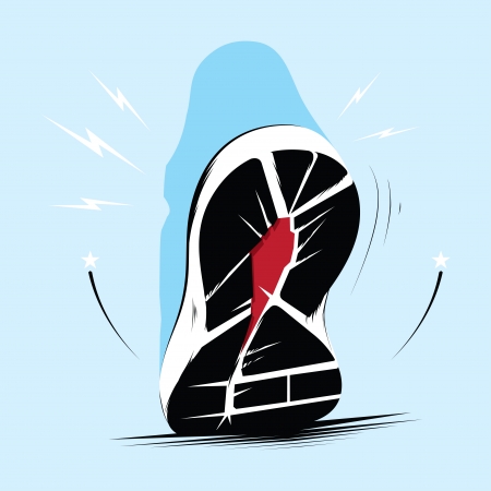 Running trainers soleのイラスト素材