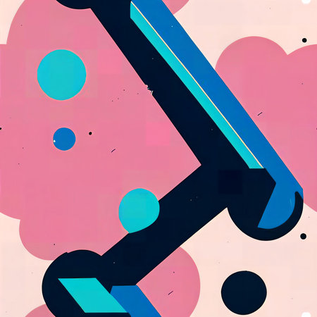 Geometric shapes on a colorful background. vector illustration. Eps 10.の素材