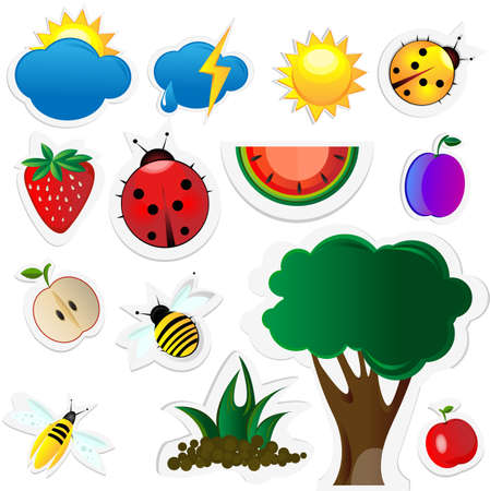 Nature iconsのイラスト素材