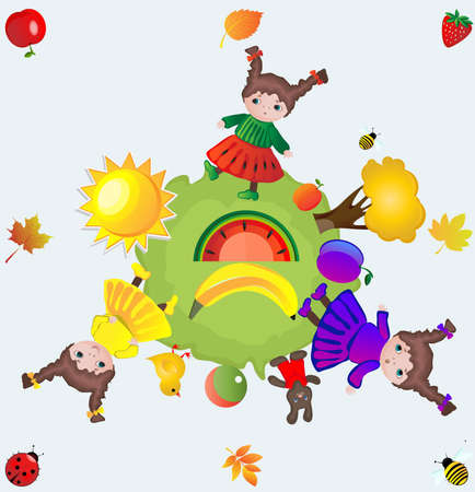 Autumn cardのイラスト素材