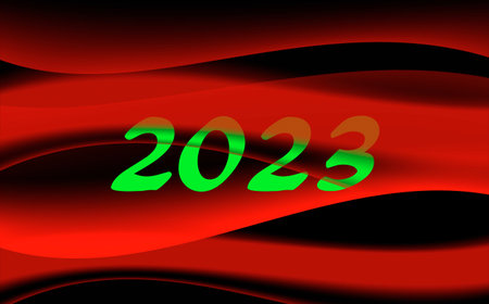 Abstract background of red and black color with waves. The concept of the infinity of the ether....