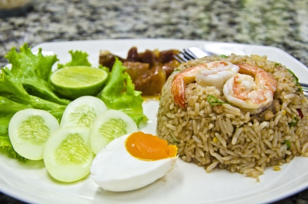Fried rice, Thai food styleの写真素材