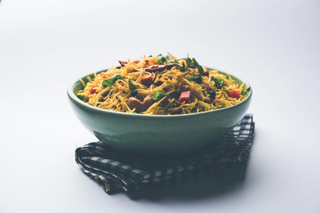 Spicy semiya uppma or upma served in plate. selective focusの写真素材