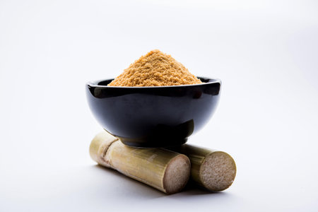 Organic Gur or Jggery Powder is unrefined sugar obtained from concentrated sugarcane juice. served...
