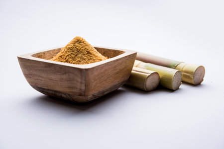 Organic Gur or Jggery Powder is unrefined sugar obtained from concentrated sugarcane juice. served...