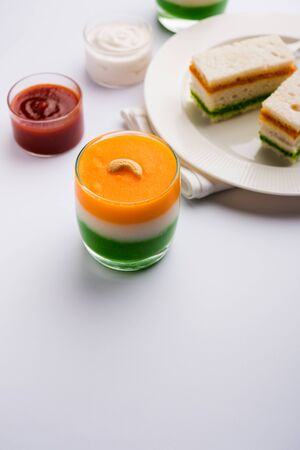 Maida Petha made using Corn Flour with sugar syrup coatingの写真素材