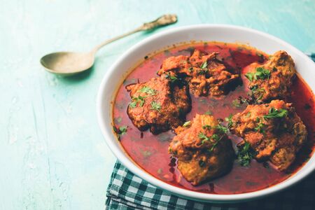 Lauki Kofta Curry made using Bottel Gourd or Doodhi, served in a bowl or karahi. selective focusの写真素材