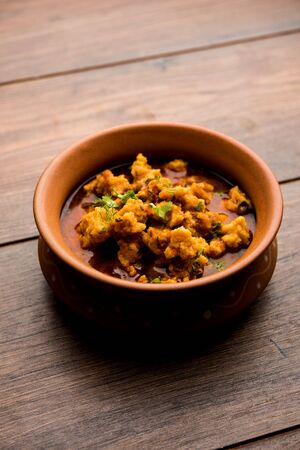 Home made mung dal masala vadi also known as Moong wadi or moongwadi or moongodi sabzi. It's a popular Maharashtrian recipe especially from Vidarbha region.の写真素材