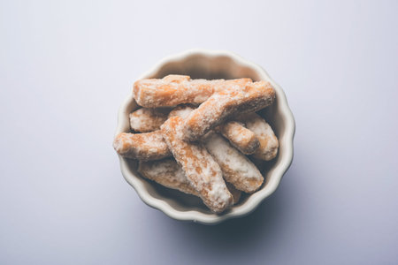 Maida Petha made using Corn Flour with sugar syrup coating