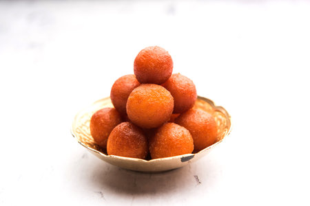 Traditional Home made Gulab Jamun sweets from India