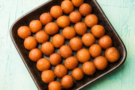 Traditional Home made Gulab Jamun sweets from India