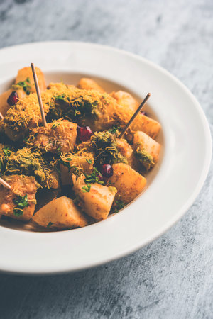 Aloo chaat or Alu chat is a popular street food originating from the Indian subcontinent, especially...