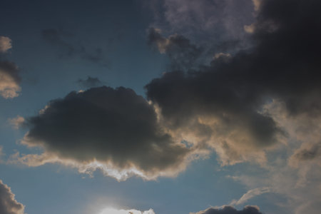 Clouds at the sunset.