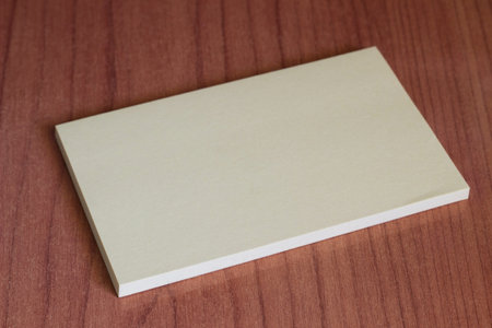 Rectangular post  mock up in wood table