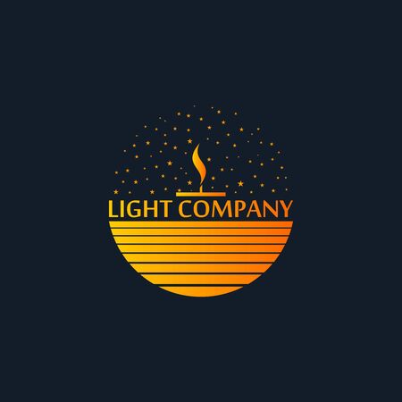 company logo or business brand in the lantern fieldのイラスト素材
