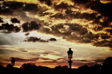  Sunset at Concorde squareの写真素材