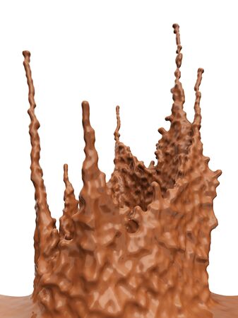 Hot chocolate splash.の写真素材