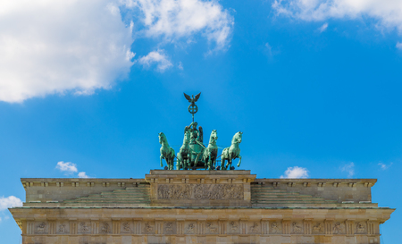 Top of Brandenburg Gate, Berlin.の写真素材