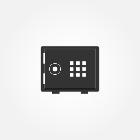 Safe box icon -  vector illustrationのイラスト素材