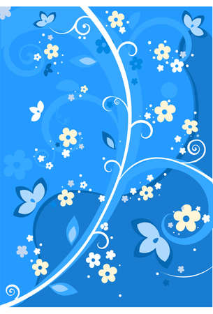 Abstract floral background. vector illustrationのイラスト素材