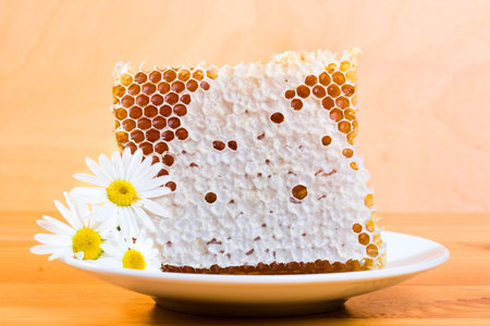 honeycomb and flower