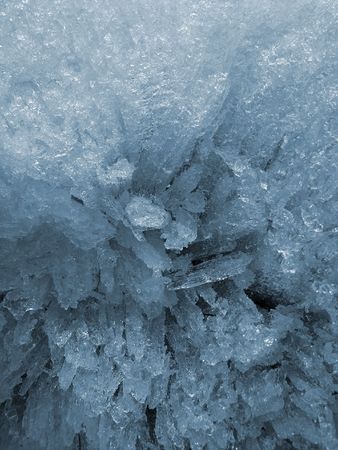 Blue ice texture  の写真素材