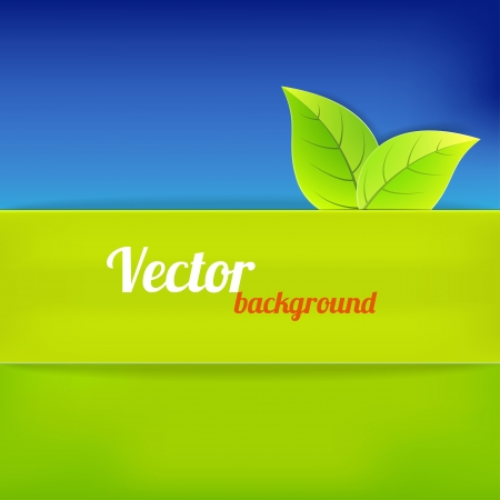 Bright background in green and blue color. Vector illustrationのイラスト素材