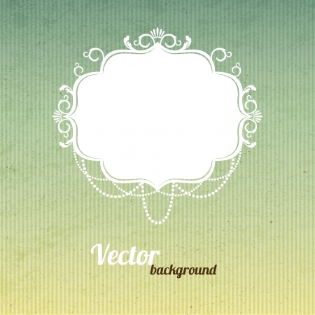 Vintage background with ornamental frame. Vector illustration, EPS10 のイラスト素材