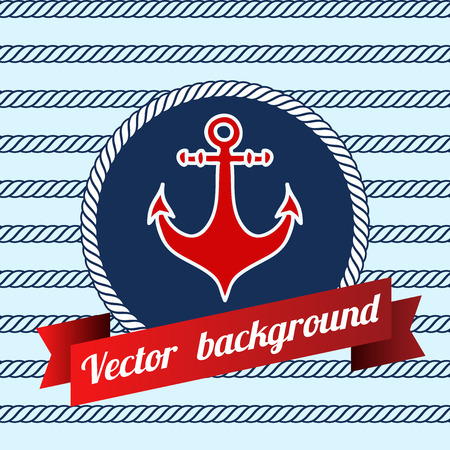 Seamless pattern with nautical elements. のイラスト素材