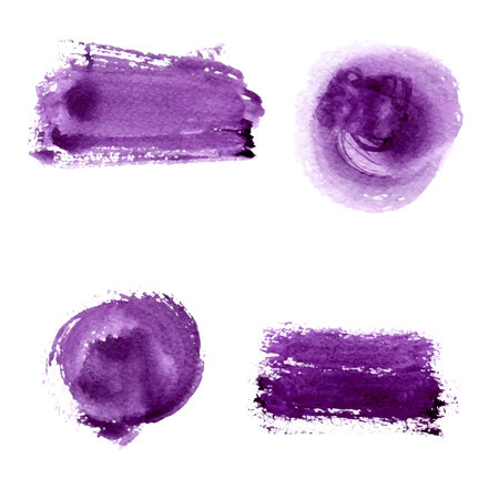 Hand-drawn  vintage floral wreath set and design elements. Watercolor vector spots and design elements. Illustration for greeting cards, invitations, and other printing projects.のイラスト素材