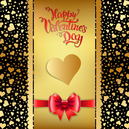 Original hand lettering "Happy Valentine's day". Vector illustration for Valentine's day posters, icons, Valentine's day greeting cards, Valentine's day print and web projects.のイラスト素材