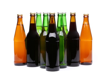 A lot of bottles of beerの写真素材
